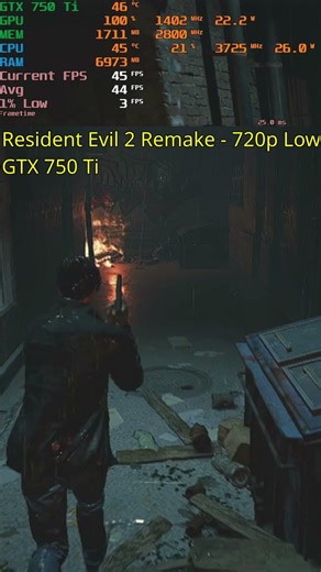 The £13 Legend: GTX 750 Ti vs RE2 Remake! #shorts