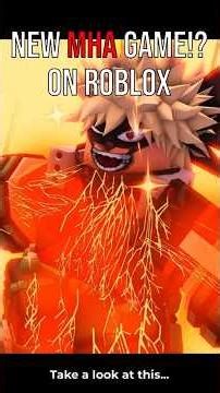 NEW MHA GAME ON ROBLOX? 💀🧐