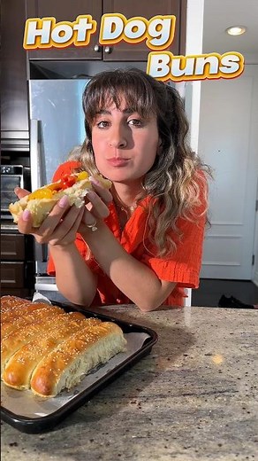 How to Make Homemade Hot Dog Buns in 40 Minutes #shorts