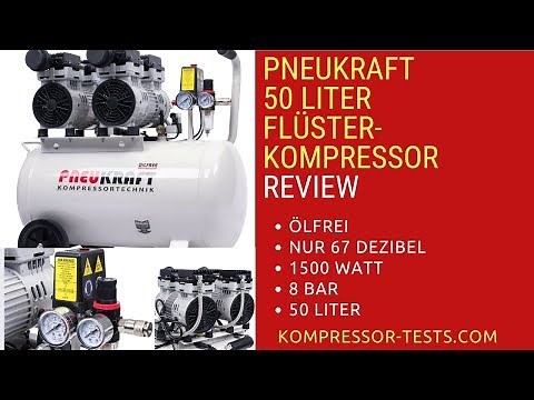 Pneukraft 50 Liter Flüsterkompressor Test / Review