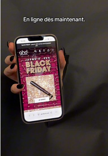 pssst... les Black Friday sont déjà en ligne sur ghd 👀🖤 #ghd #promo #lisseur #asmrsounds