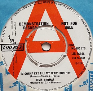 Irma Thomas - I'm Gonna Cry Till My Tears Run Dry / Nobody Want's To Hear Nobody'sTroubles