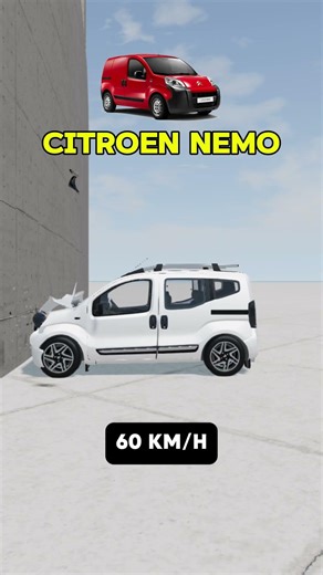CITROEN NEMO CRASH TEST - BEAMNG DRIVE #beamngdrive