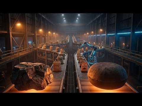 Mass Production of Eco-Friendly BBQ Charcoal ♻️ Inside a Modern Factory