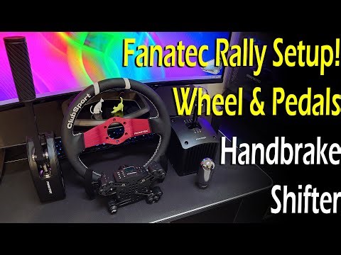 Fanatec Assetto Corsa Rally Setup! Handbrake Wheel Pedals & Shifter Reviews.