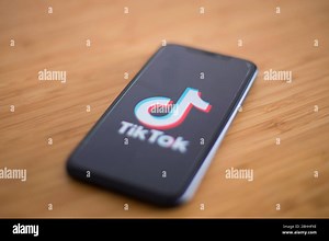 TikTok application on telephone screen. TikTok is a Chinese video-sharing social networking service launched at 2016 Stock Photo - Alamy