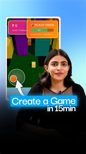 Vitamin Tech on Instagram: "Create game in 15min ⚡️ Used a simple mobile app and a simple prompt and in 15minutes game is ready. #vitamintech #tips #innovation #hack #game #challenge #zomatodelivery #tech #app #prompts #gamechallenge"