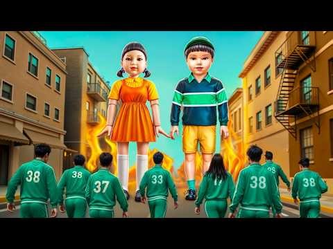 On construit une Géante Poupée Garçon Squid Game vs Poupée Fille Squid Game dans la vraie vie !