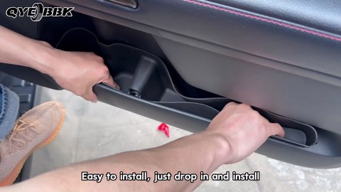 4PCS Door Side Cup Holder Inserts for 2010-2024 Toyota 4Runner Soft Front & Rear Side Door Storage Box Car Side Organizer Inserts Pocket for 4 Runner Interior Accessories