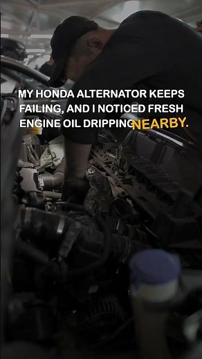 Honda battery light: is it a bad alternator or a VTEC solenoid leak? #shorts #carrepair