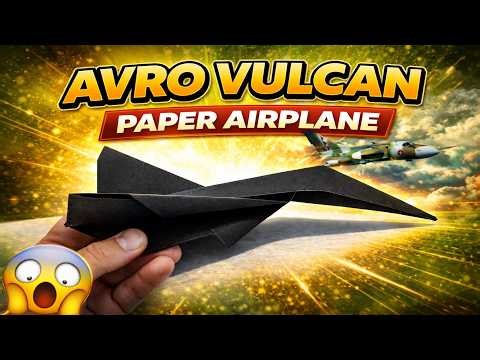 How to Make the AVRO VULCAN Paper Airplane ✈️ | Easy Tutorial That Flies Far