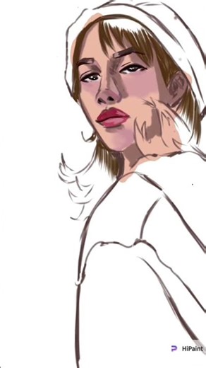 Sketched this using hi paint drawing app #hipaint #drawingapp #artwork #draw #arte #doodles ‪@HiPaint‬