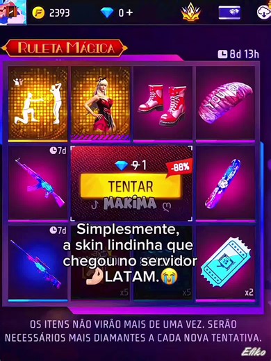 Chegada da Skin Rosa Escarlate no Servidor LATAM