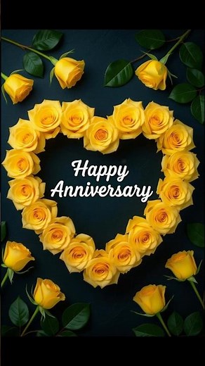Happy Anniversary Wishes With Roses|Beautiful Anniversary Wish|Anniversary Wishes Card Simple