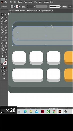 Adobe Illustrator CC Tutorial - How to make a Vector UI Calculator Icon
