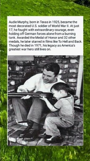 America’s Greatest War Hero 🇺🇸 Audie Murphy