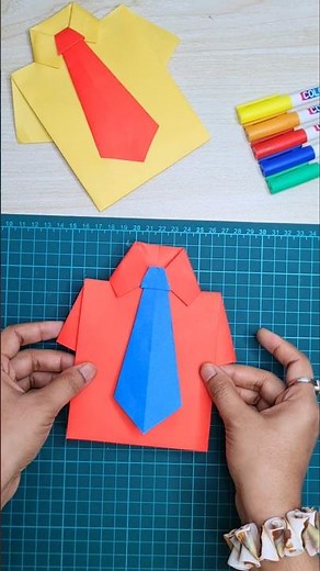 How to Make an Origami Boy's Mini Shirt | Easy Paper Shirt Tutorial for Beginners