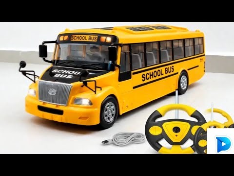 SMART BOY Rechargeable Remote Control School Bus Toy Car
