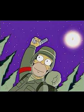 Homer led the U.S. Army into Springfield. #thesimpsons