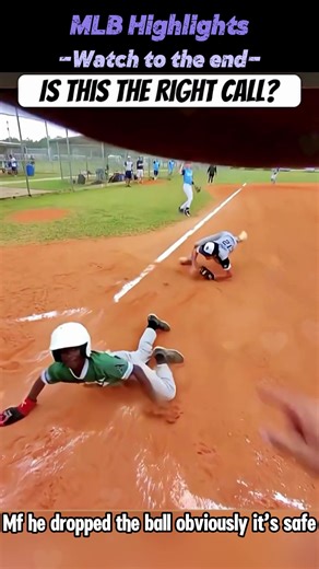 Little League Player's Epic Slide at Home Plate