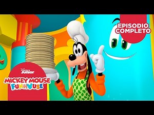 Mickey Mouse Funhouse | Episodio Completo | Agua Cristalina / La Gran Pijamada en Funhouse