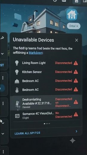 Home Assistant Simple Code to Display Unavailable Devices