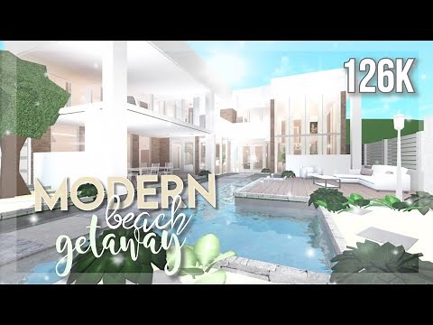 Roblox | Bloxburg | Modern Beach Getaway 126K | House Build