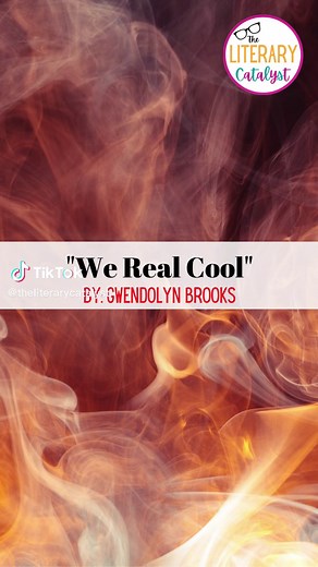 We Real Cool | Gwendolyn Brooks | #poetryreading #gwendolynbrooks #werealcool #reckless #