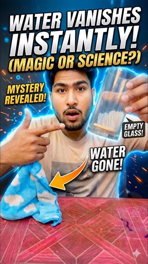 SCIENCE OR MAGIC? 😱 Water Vanished!👀 viral #experiment #viralvideos #shortvideos