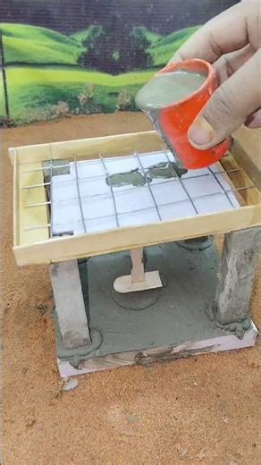 house made with mini bricks models