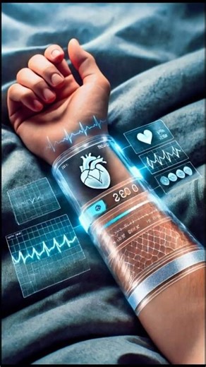 Futuristic Health Bracelet: Monitor Your Heart Rate with Holograms #futuristicBracelet #shorts #gta