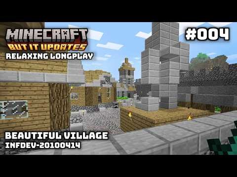 Minecraft Nostalgic Longplay - Old Tiny Village | No Commentary | Infdev-20100414 | #004