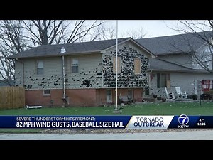 Baseball-sized hail, 82 mph wind gusts reported as severe thunderstorm hits Fremont