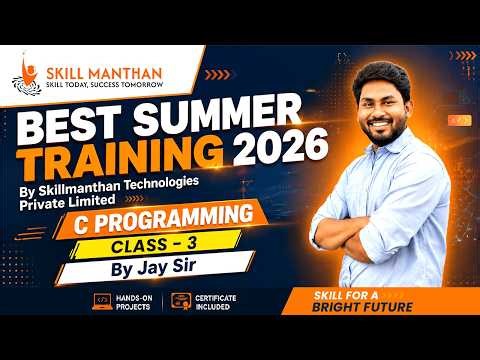 Day - 4 | C Programming by Jay Sir | Summer Training