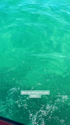 Jet skiing on Lake Tahoe 🥶 #ice #laketahoe #california #jetski #adventure #emeraldlake #bluewater #fyp #tahoe