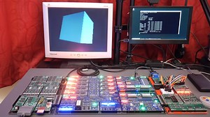 Homebrew CPU Gets A Beautiful Rotating Cube Demo