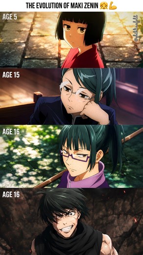 The Evolution of Maki Zenin From Cute Baby To War God in JJK 😳 #shorts #jujutsukaisen #makizenin