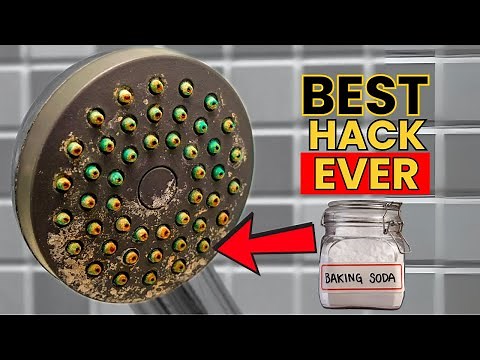 Best Hack Ever! Clean Your Shower Head with Vinegar & Baking Soda Instantly