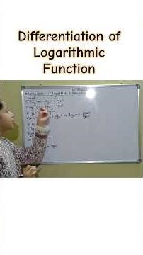 Differentiation of Logarithmic Function!! #shorts #ytshorts #UniverseofMaths #class12 #maths