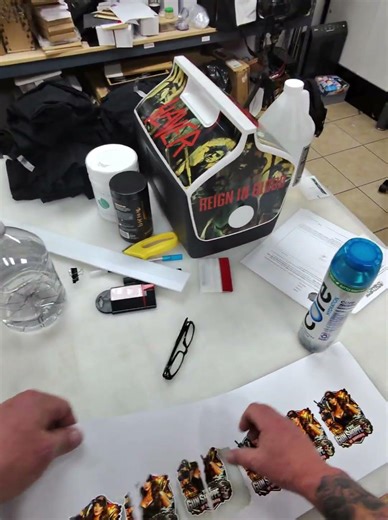 Making Custom Vinyl Stickers | Small Business Process #CustomStickers #StickerMaking #Satisfying