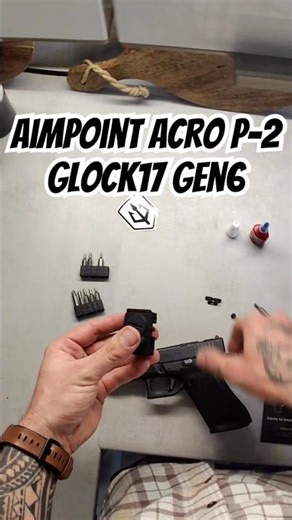 I mounted an Aimpoint ACRO P-2 on my Glock 17 Gen6.