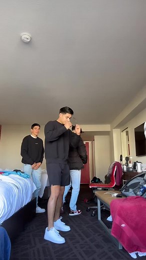 Casual Hangout Activities in a Hotel Room