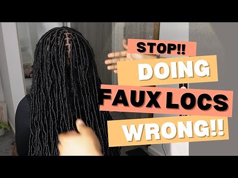 Faux Locs Made EASY! 🔥 Beginner-Friendly Tutorial | No Stiffness, No Tension! (Must-Watch)