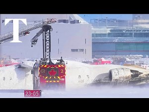 LIVE: Delta plane crashes at Toronto airport