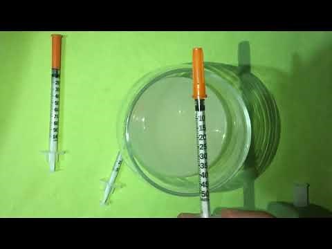 How to put units on insulin syringes?