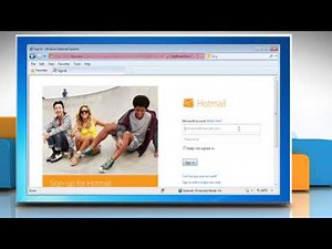 How to delete a Windows® Live or Hotmail™ account