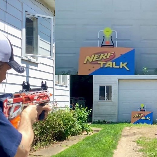 X-SHOT Skins @thatoldnerfguy Modified Longshot Pro - Firing Demonstration! #shorts #nerf #blasters