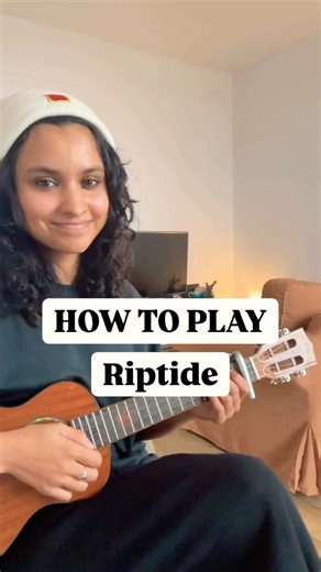 How to play Vance Joy - Riptide on Ukulele (EASY TUTORIAL) #shorts
