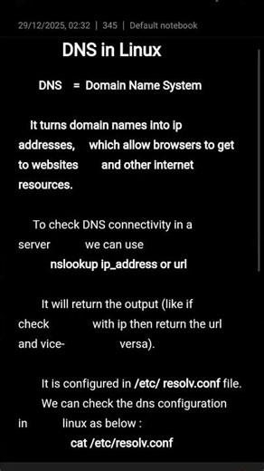 DNS IN LINUX #linux #commandline #networking #dns