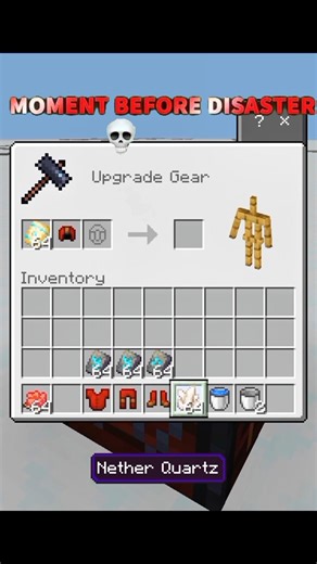 "SANTA" Armor Trim in Minecraft! (OP White Glow Combo) ☠️ #shorts #minecraftshorts